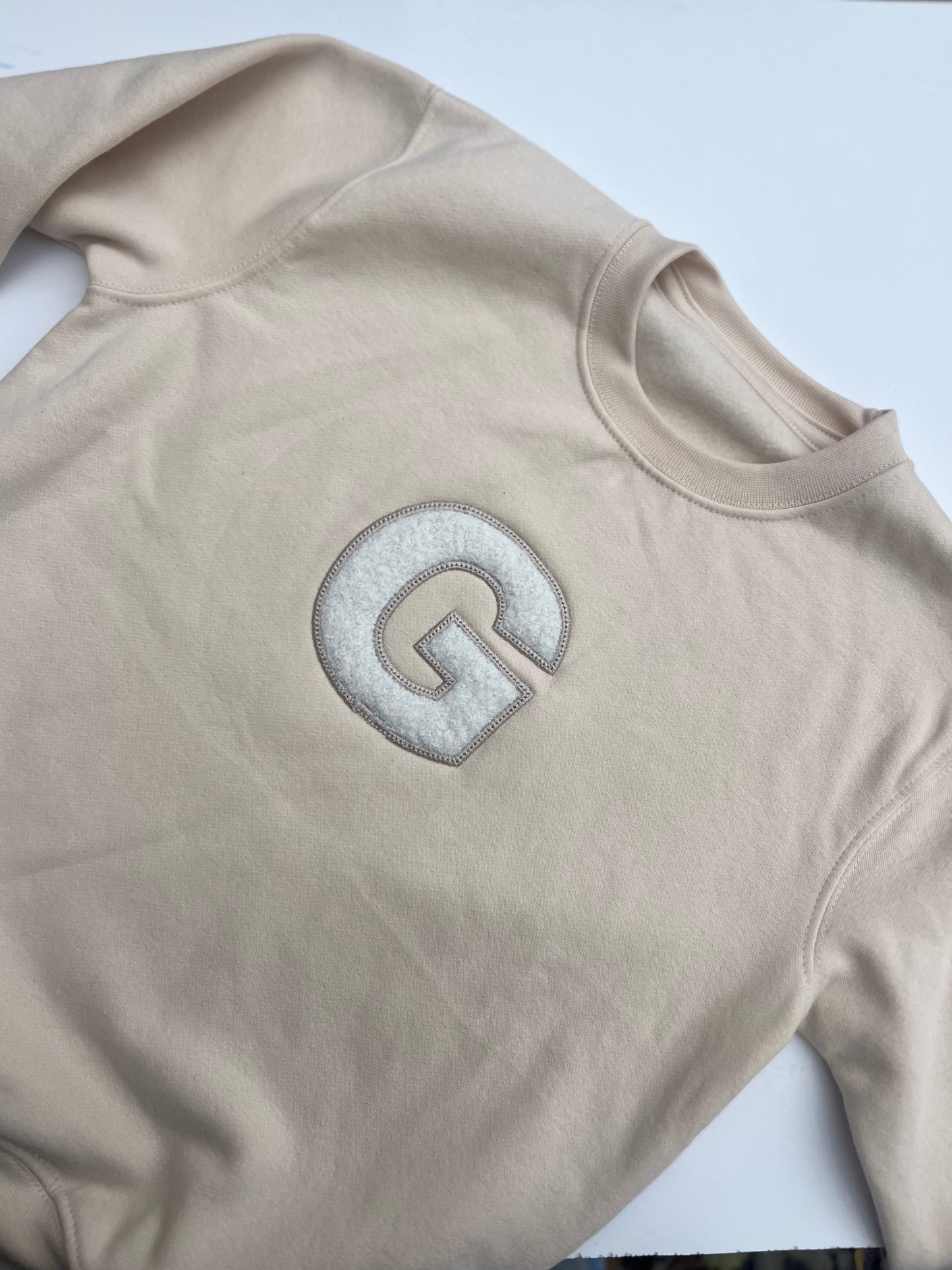 Teddy Bear Initial Sweatshirts