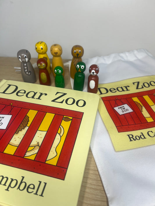 Dear Zoo Story Bag with Pegs