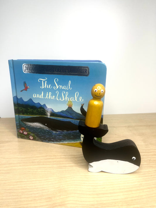 The Snail & The Whale Story Bag with Pegs