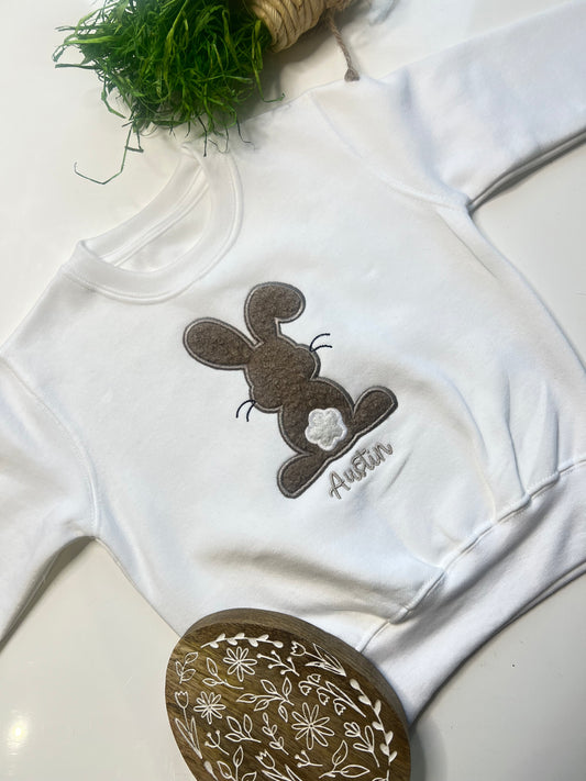 Fluffy Bunny Easter Sweatshirt