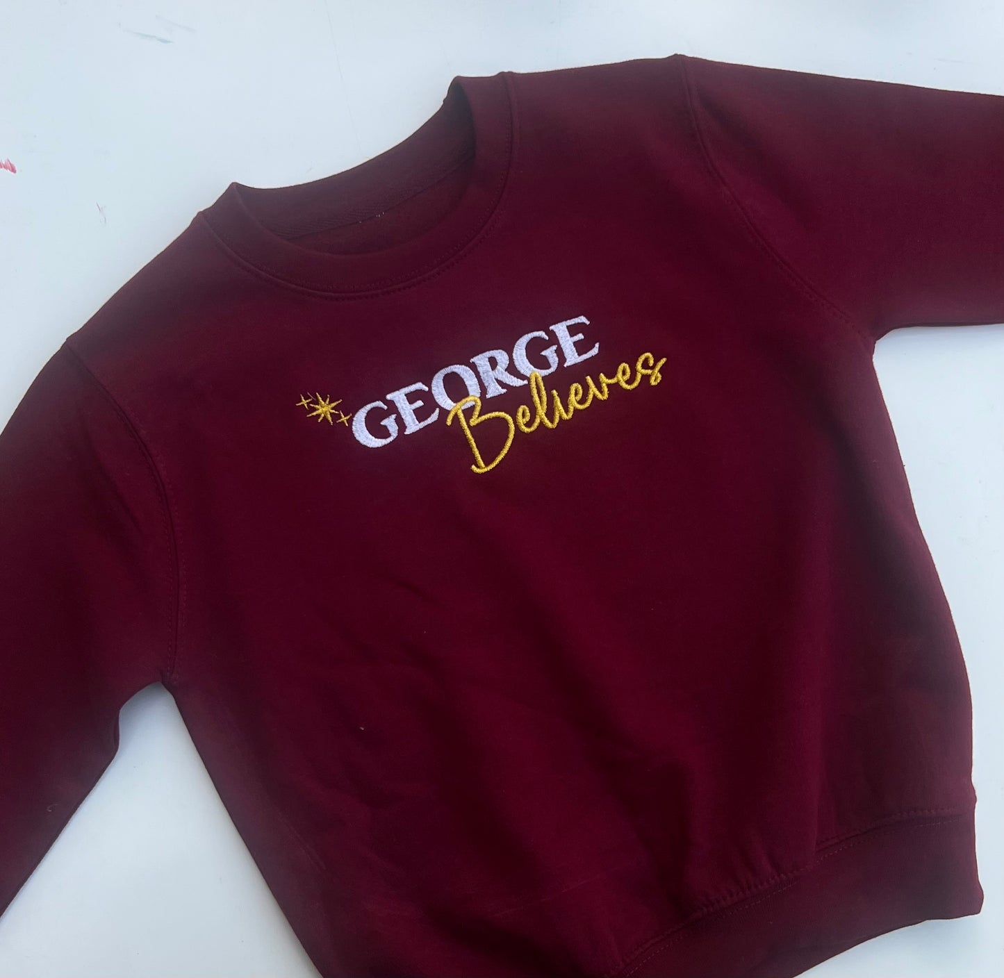 Personalised Believes Christmas Sweatshirt