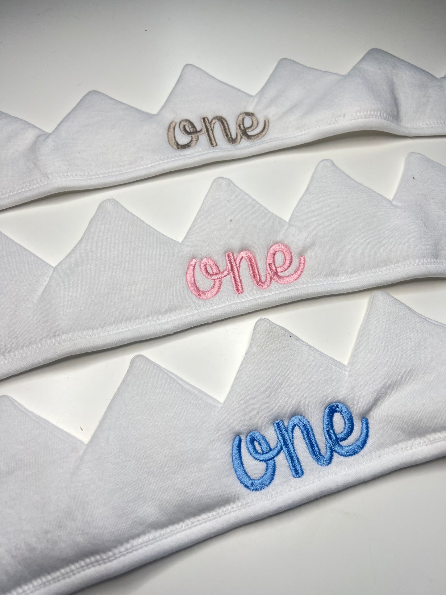First Birthday Embroidered Crown