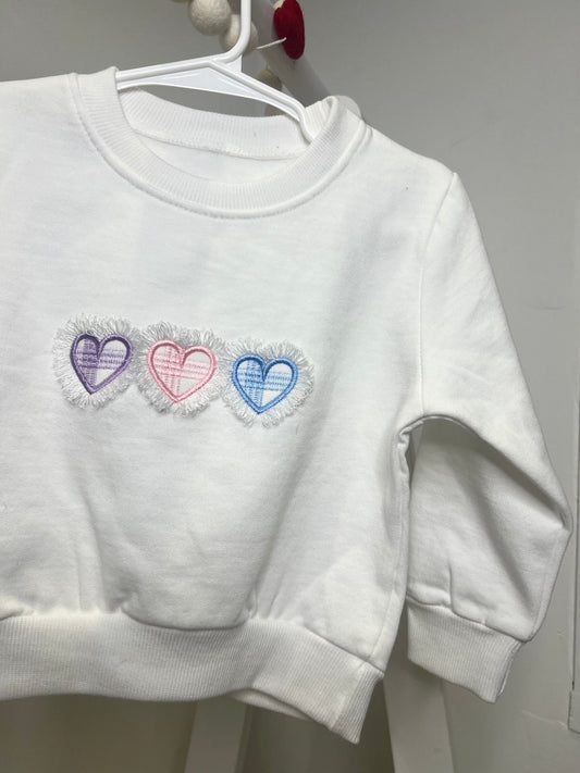 Valentines Frill Heart Sweatshirt