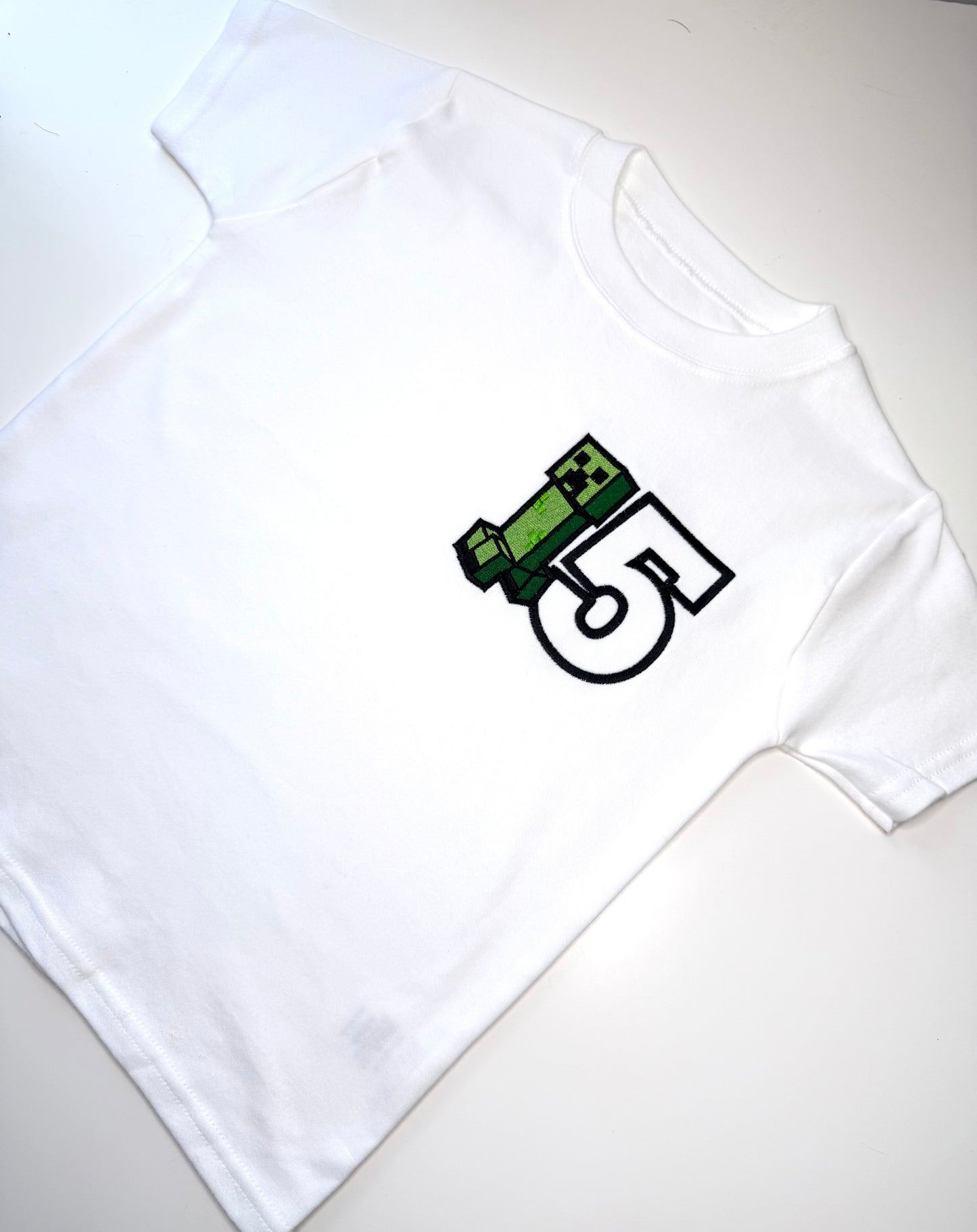 MineCraft Inspired Birthday T-Shirt