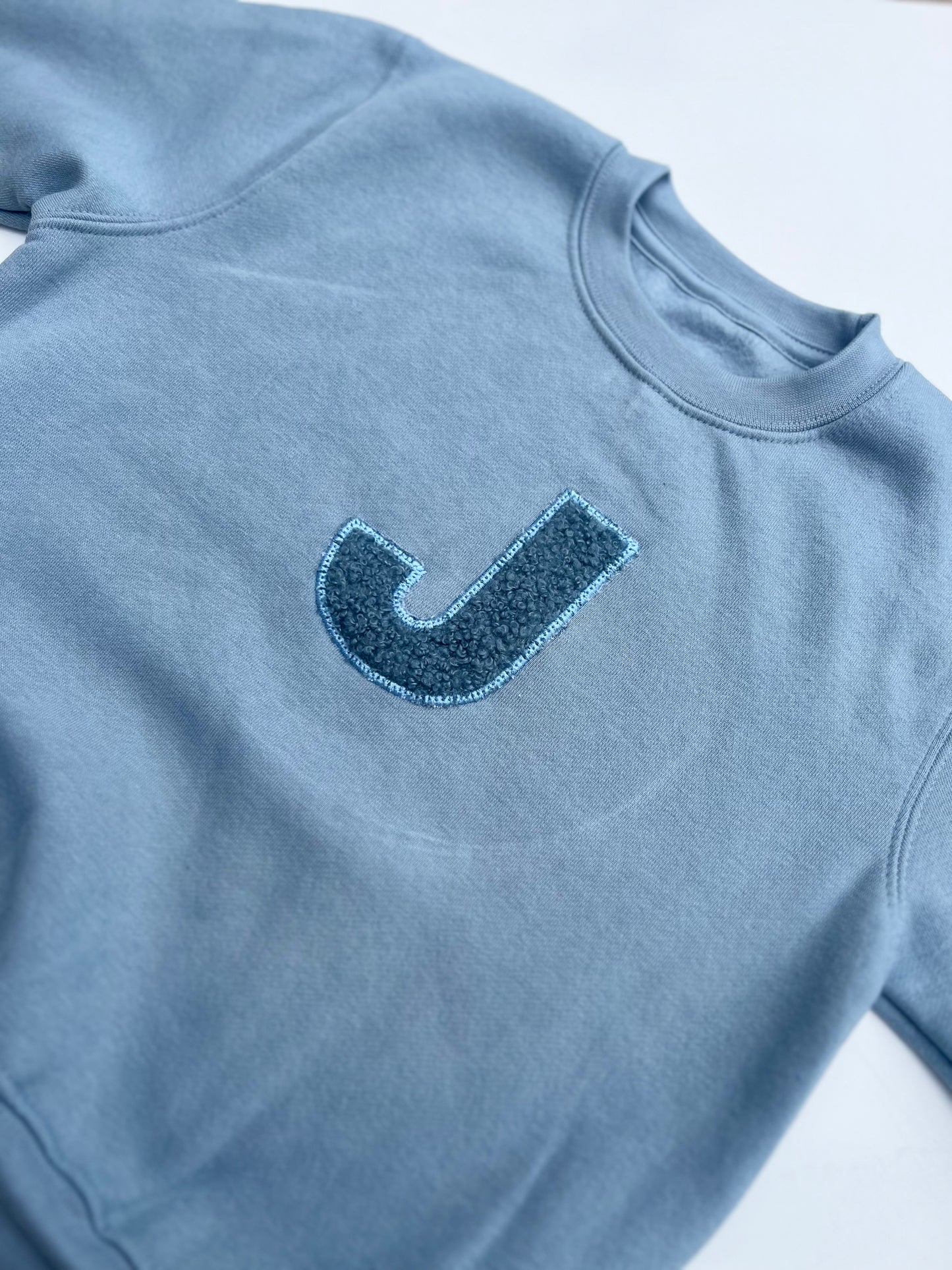 Teddy Bear Initial Sweatshirts
