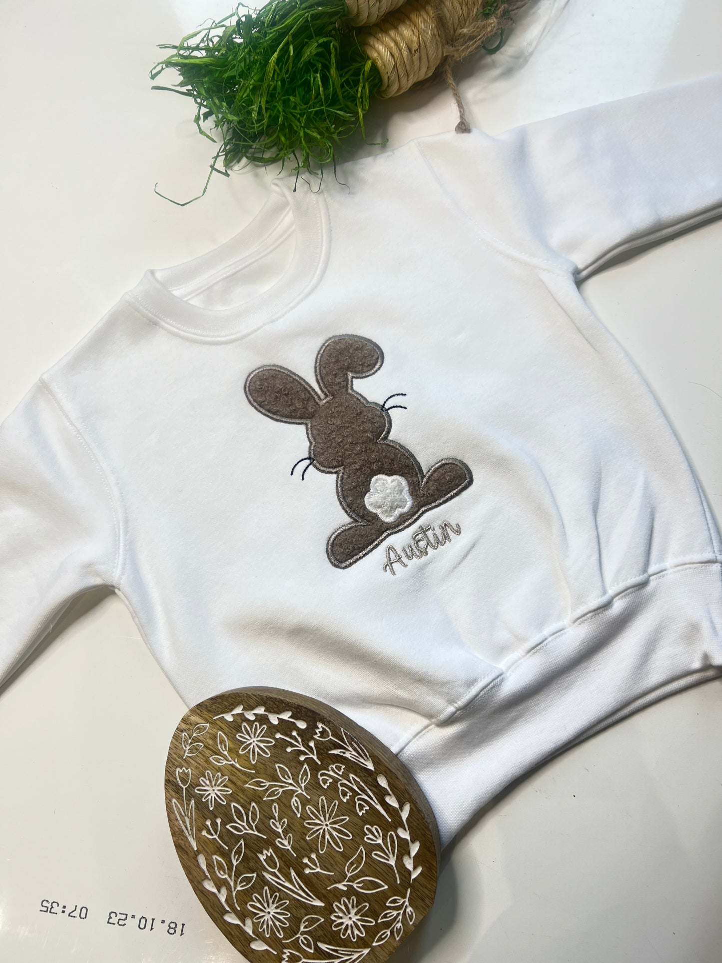 Fluffy Bunny Easter Sweatshirt