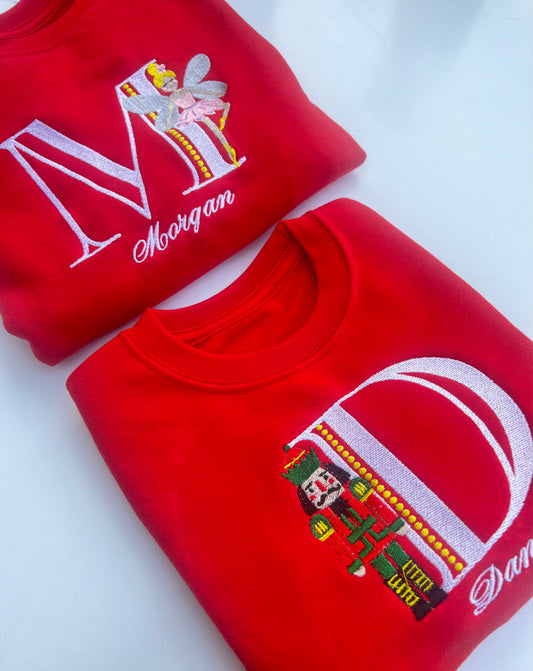 Initial Nutcracker Ballerina Sweatshirt