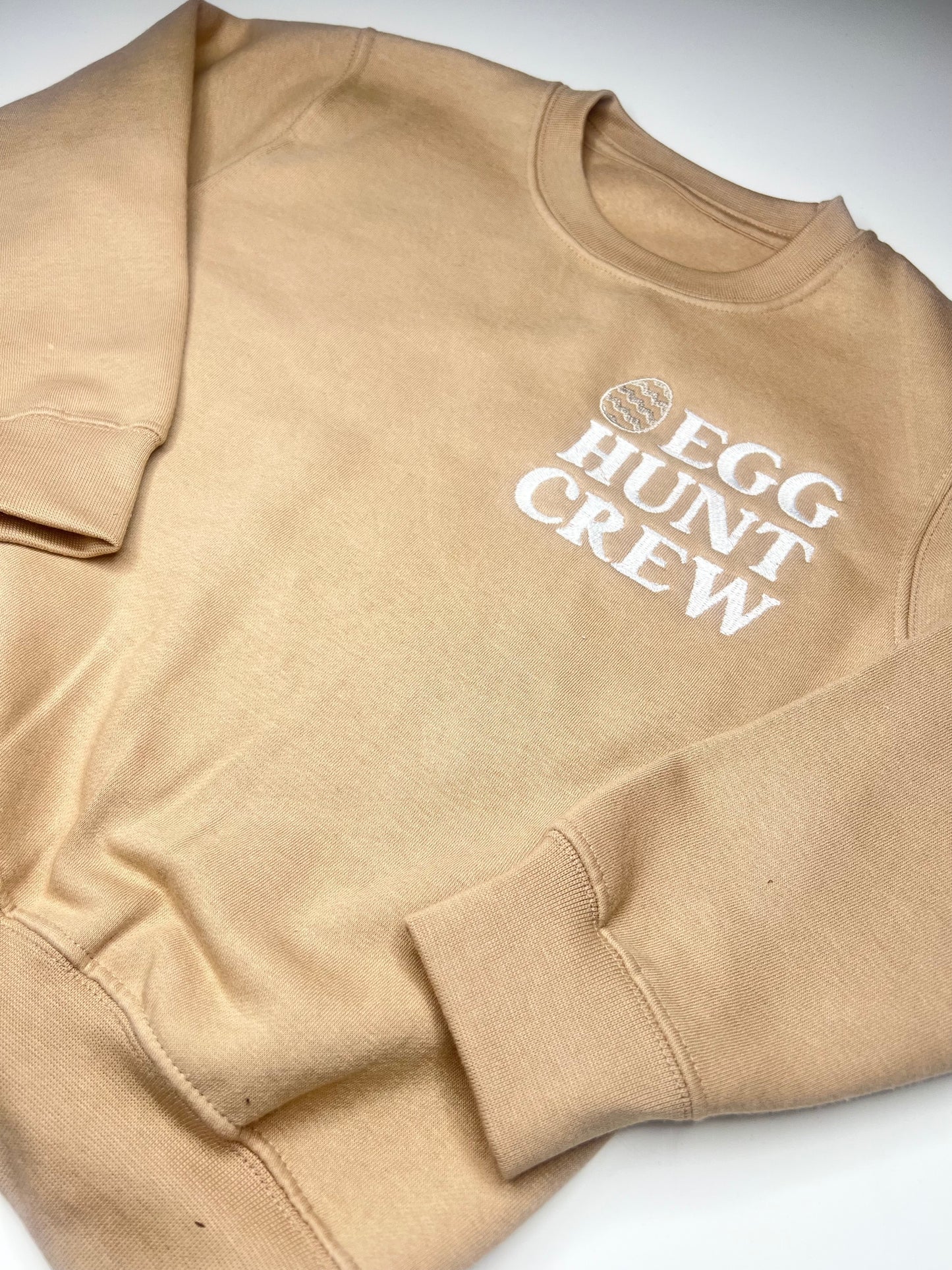 Egg Hunt Crew Beige Sweatshirt