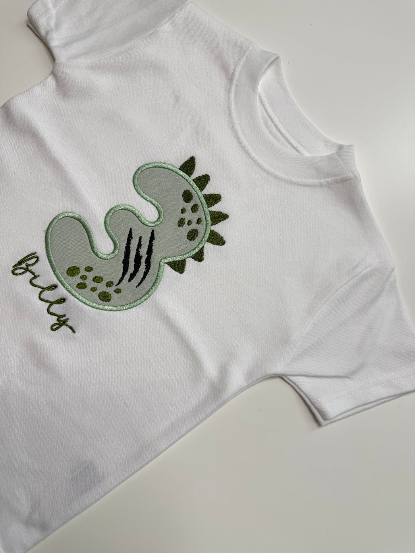 Dinosaur Theme Birthday Number T-Shirt