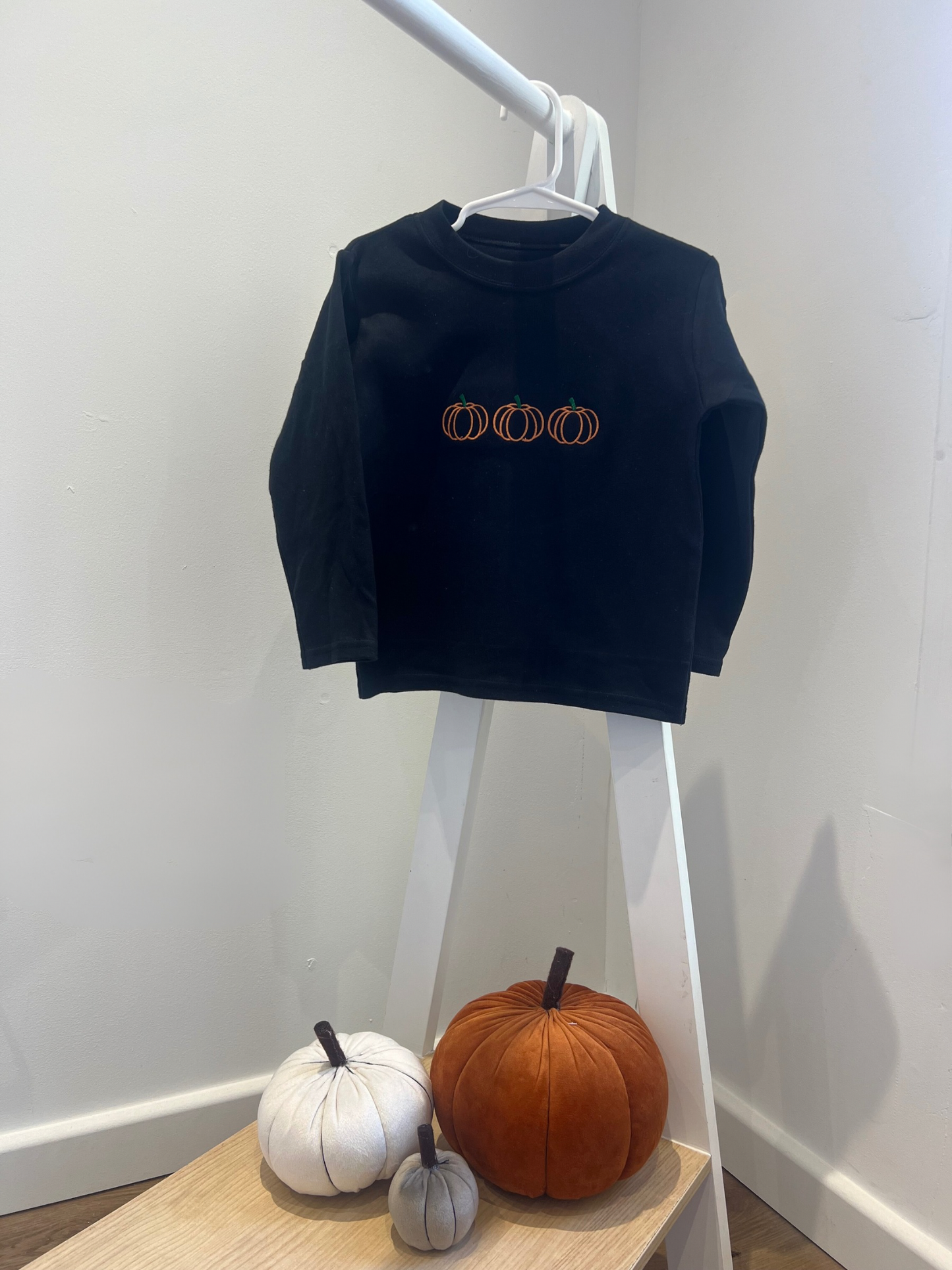 Embroidered Pumpkin T-Shirt