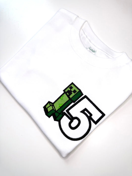 MineCraft Inspired Birthday T-Shirt