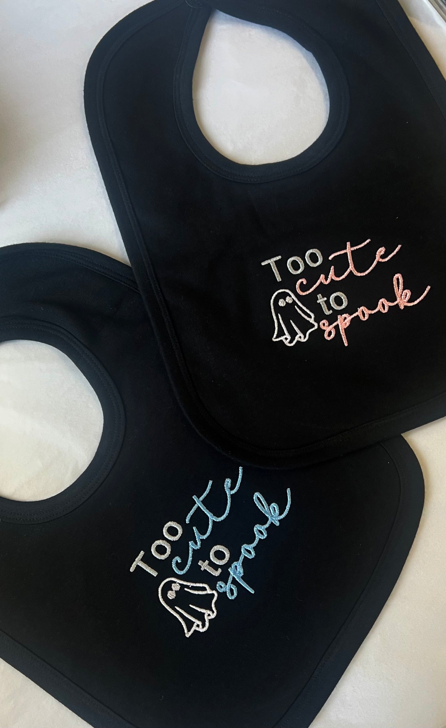Too Cute to Spook Bibs