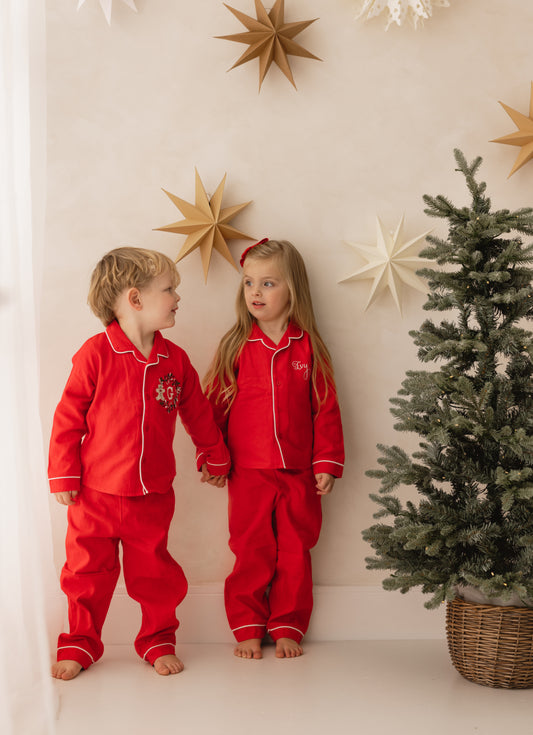Initial Gingerbread Candy Cane Classic Christmas Pyjamas