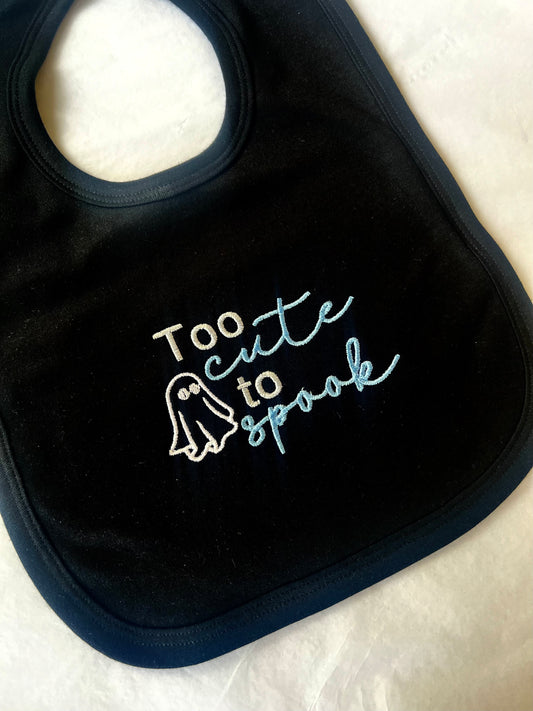 Too Cute to Spook Bibs