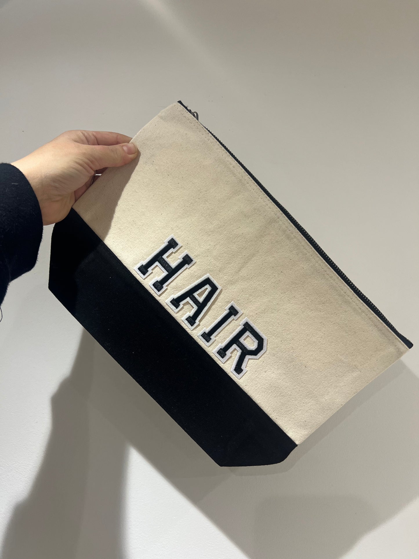 Black and Cream Pouch bags