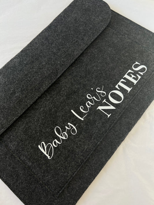 Personalised Maternity Notes Folder