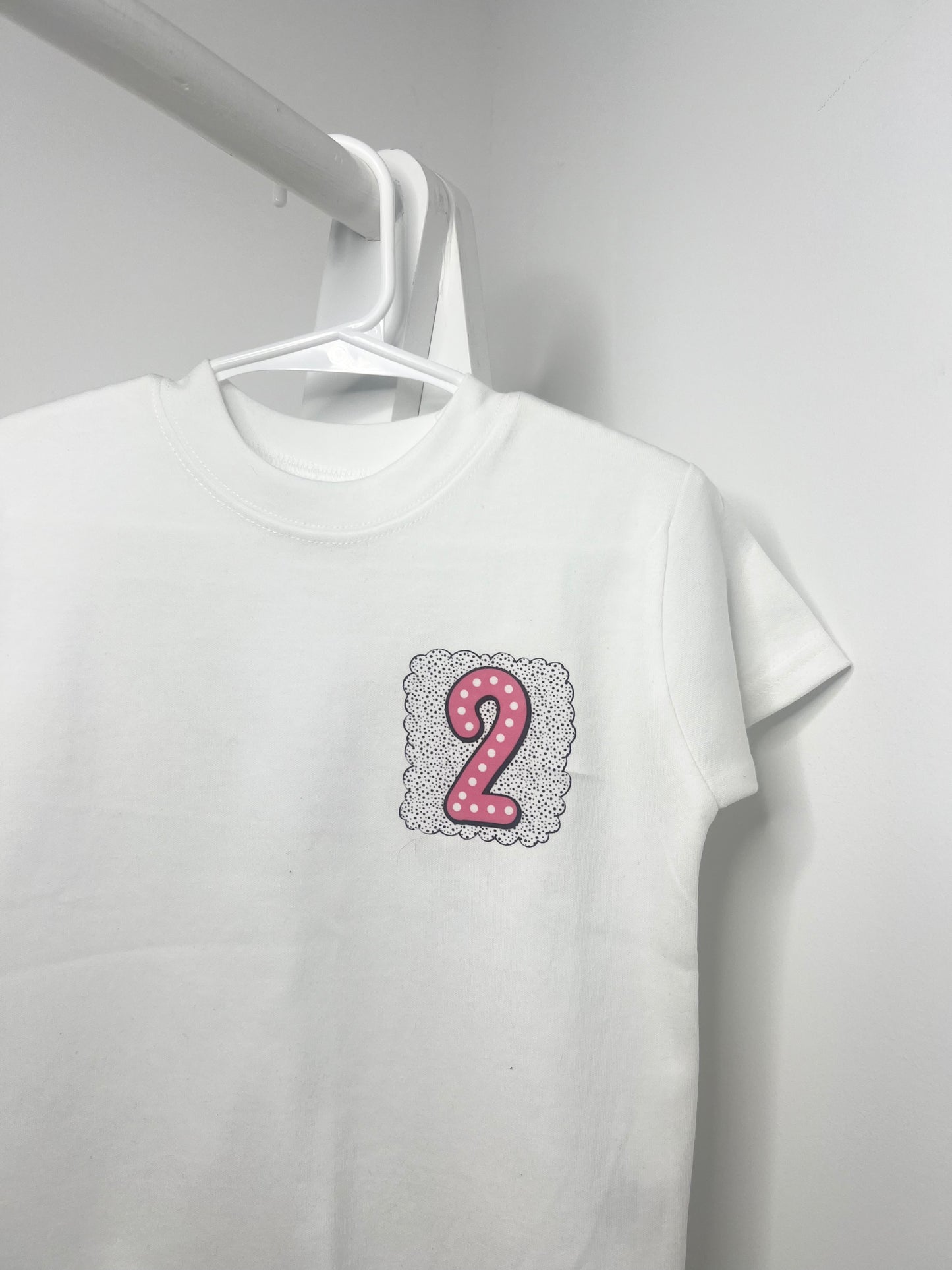 Spotty Number Birthday T-shirts