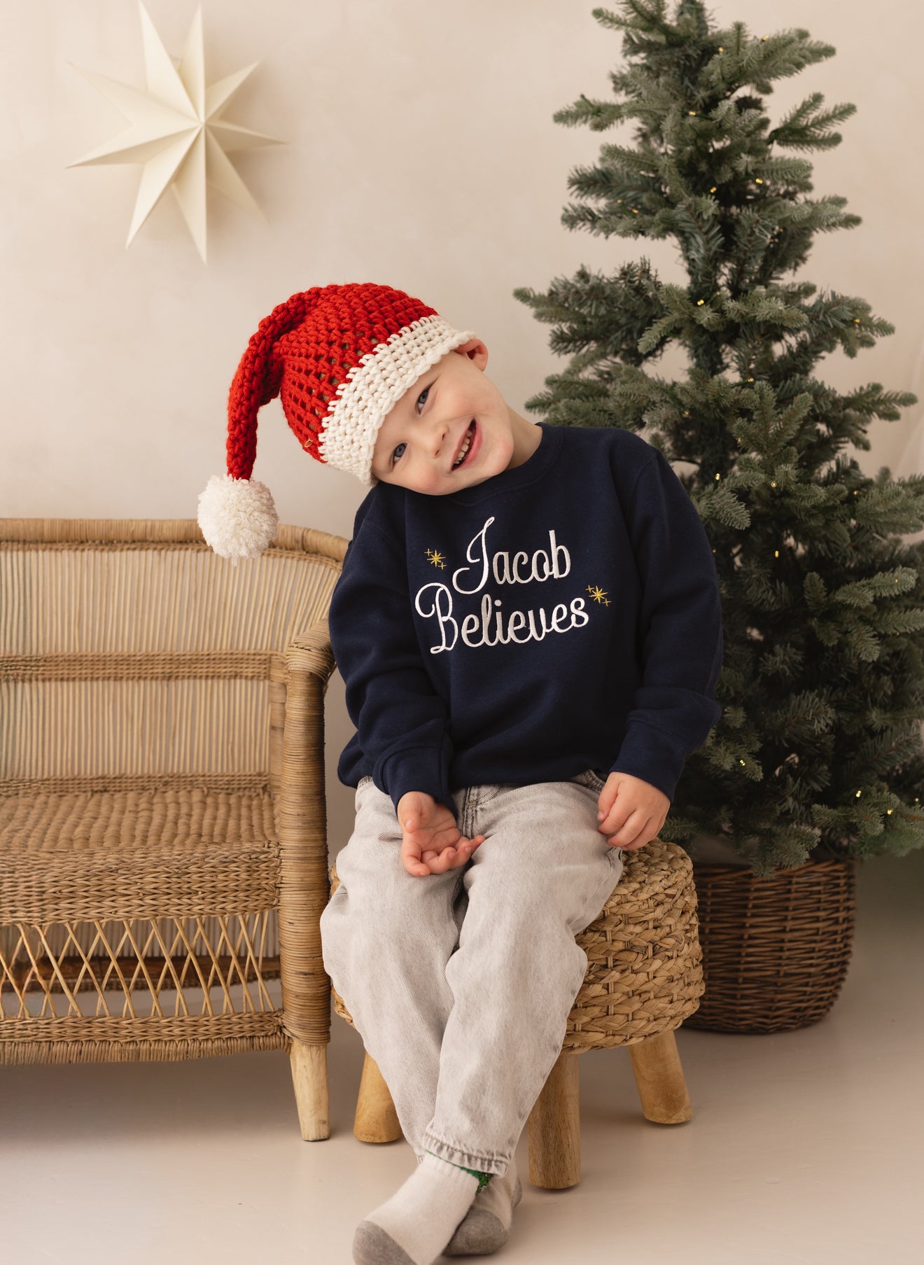 Personalised Believes Christmas Sweatshirt