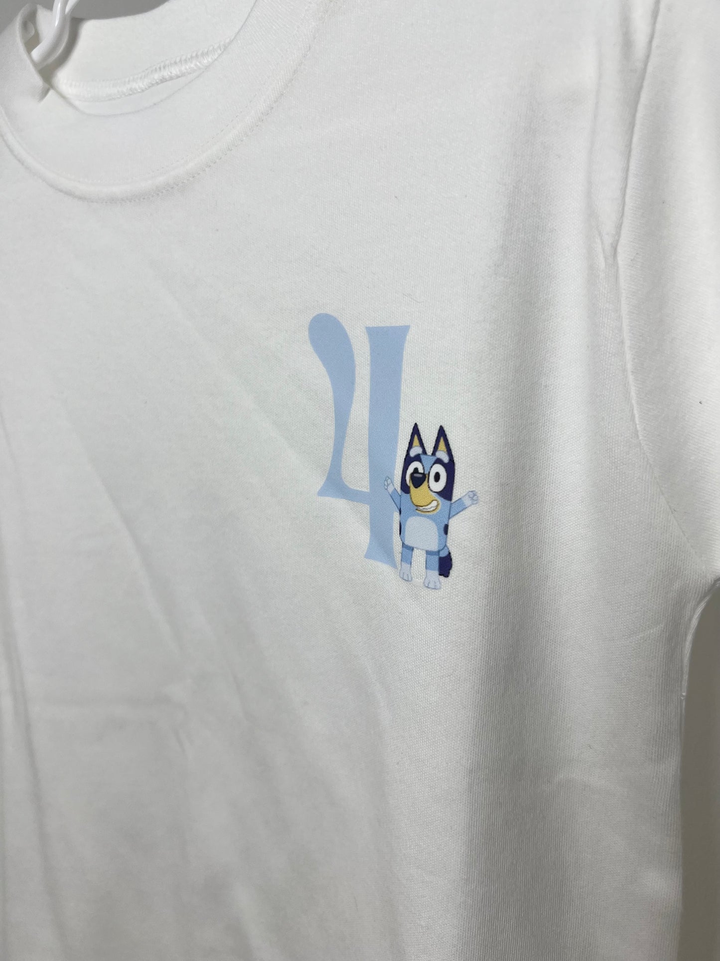 Blue Dog Birthday Number T-Shirt