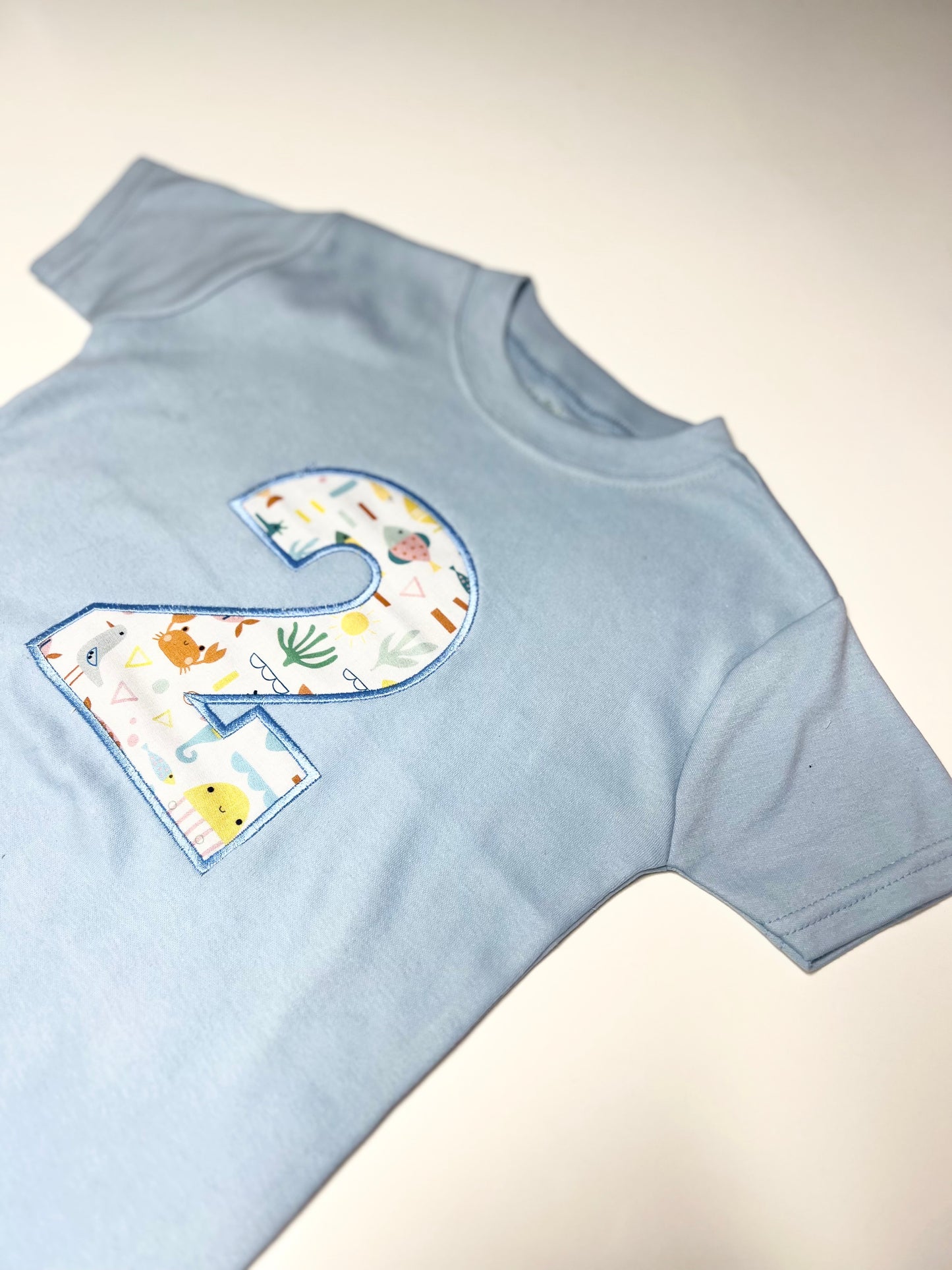 Blue Under the Sea Number T-Shirt