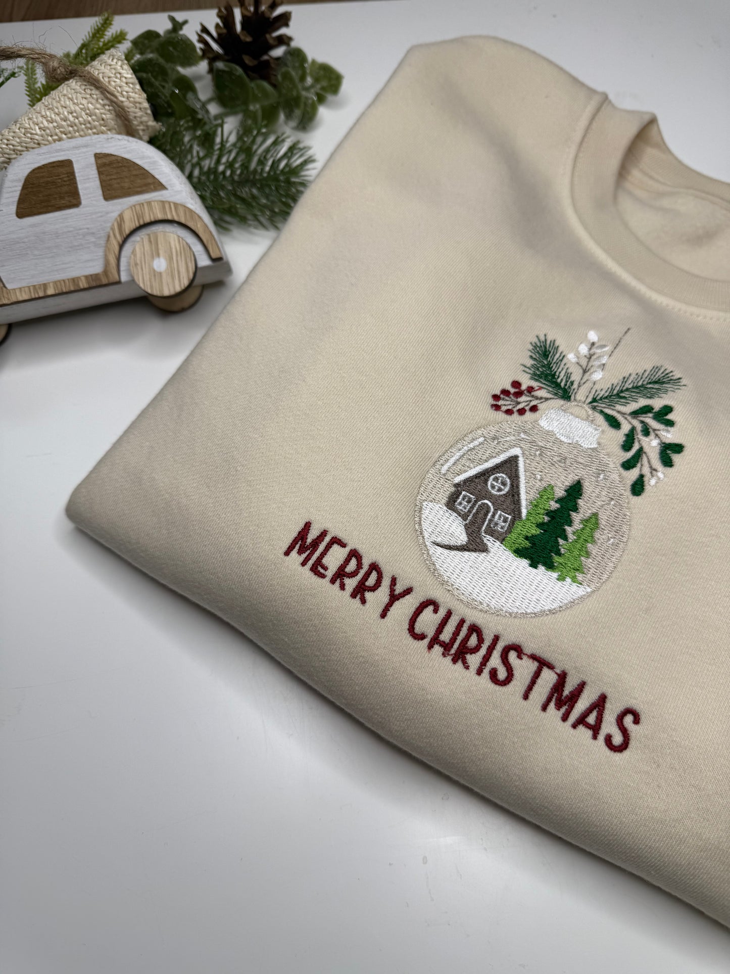 Bauble Christmas Beige Sweatshirt
