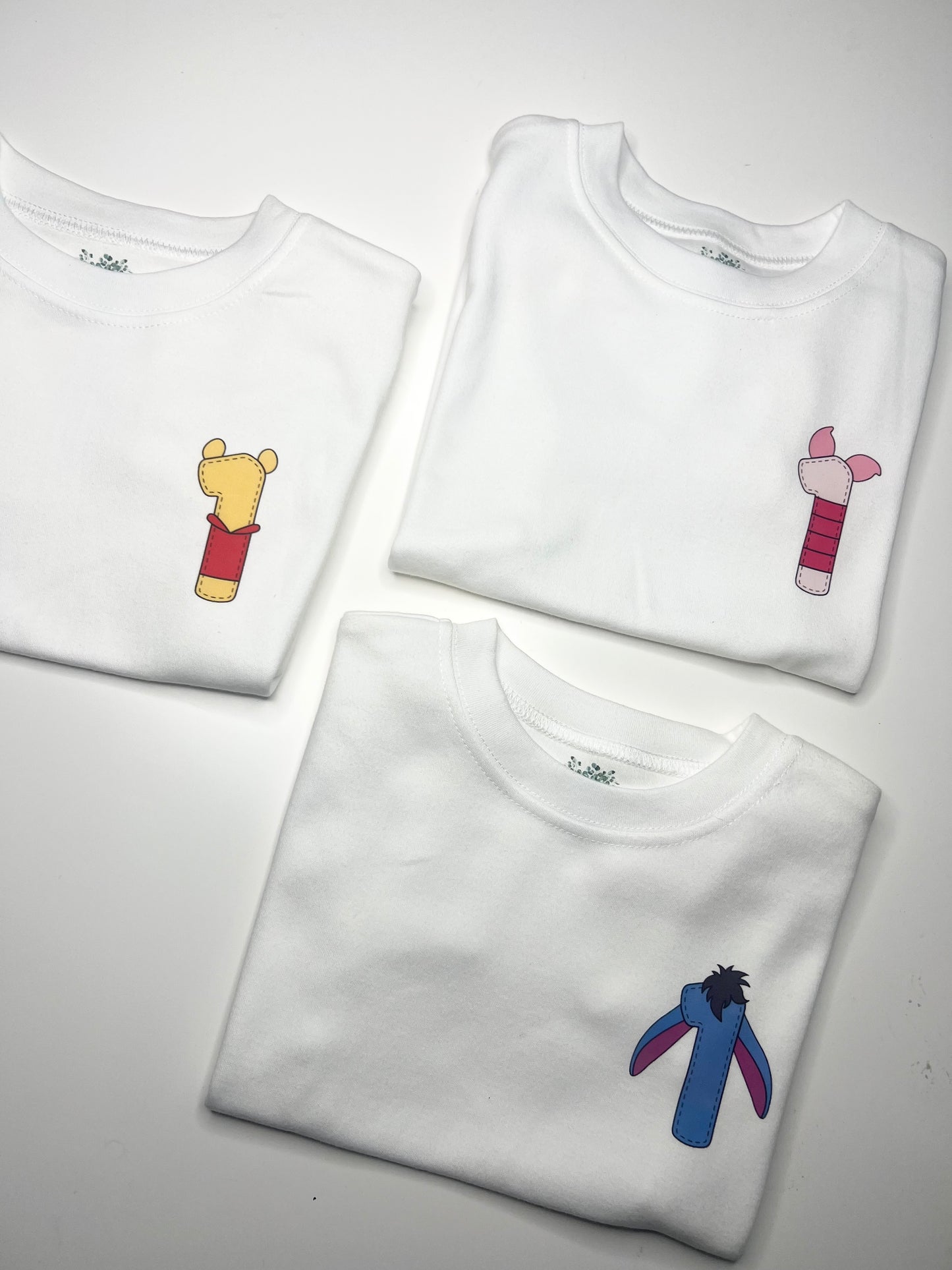 Winnie the Pooh Inspired Number T-Shirts