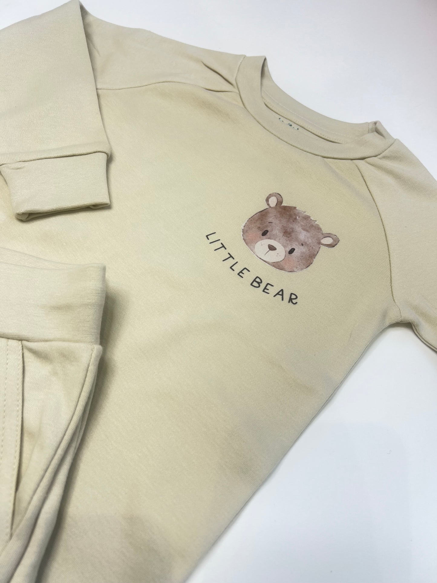 Little Bear Beige Loungewear Set