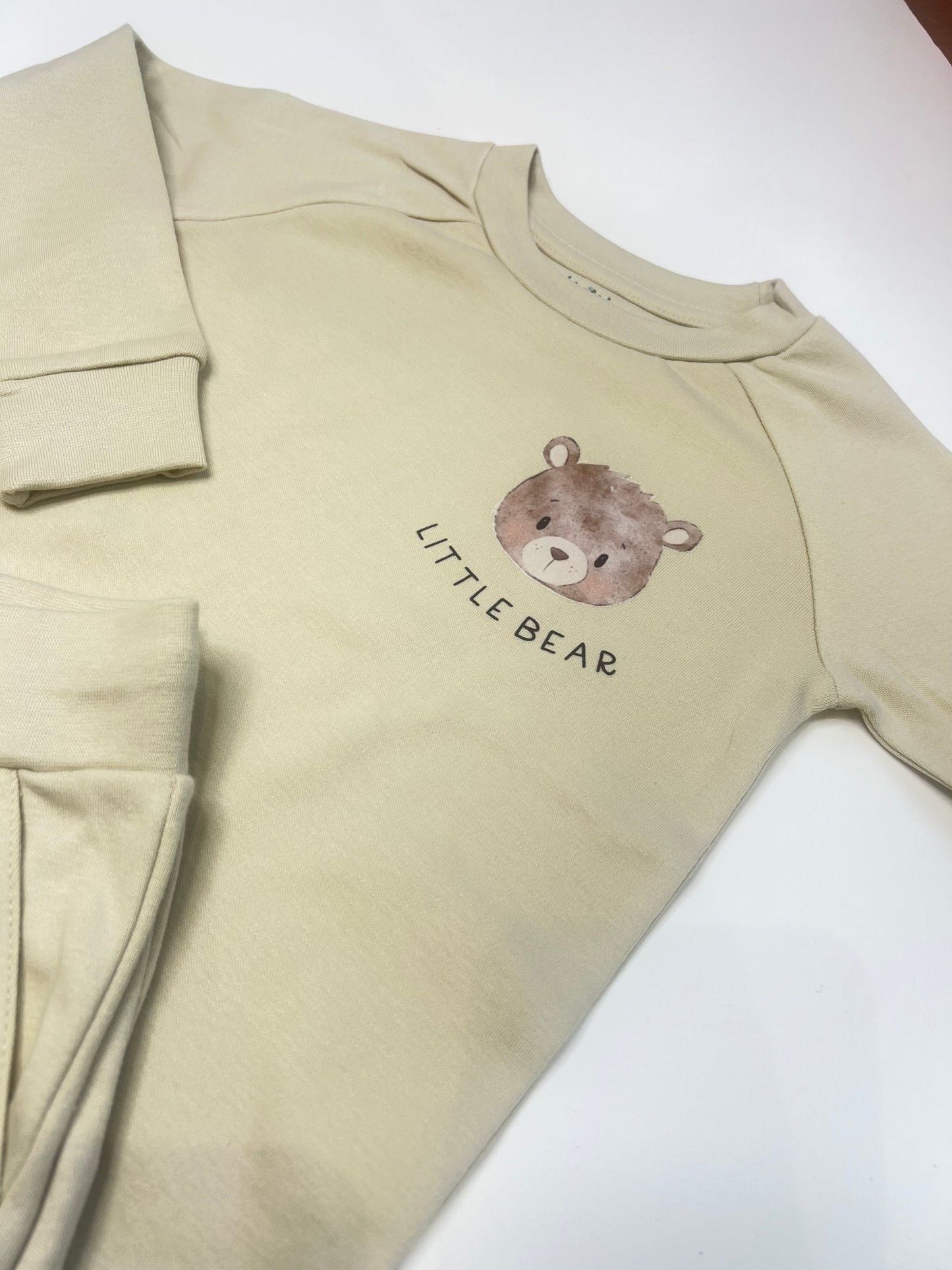 Little Bear Beige Loungewear Set