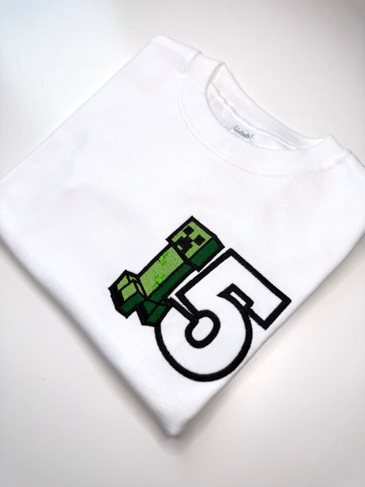 MineCraft Inspired Birthday T-Shirt