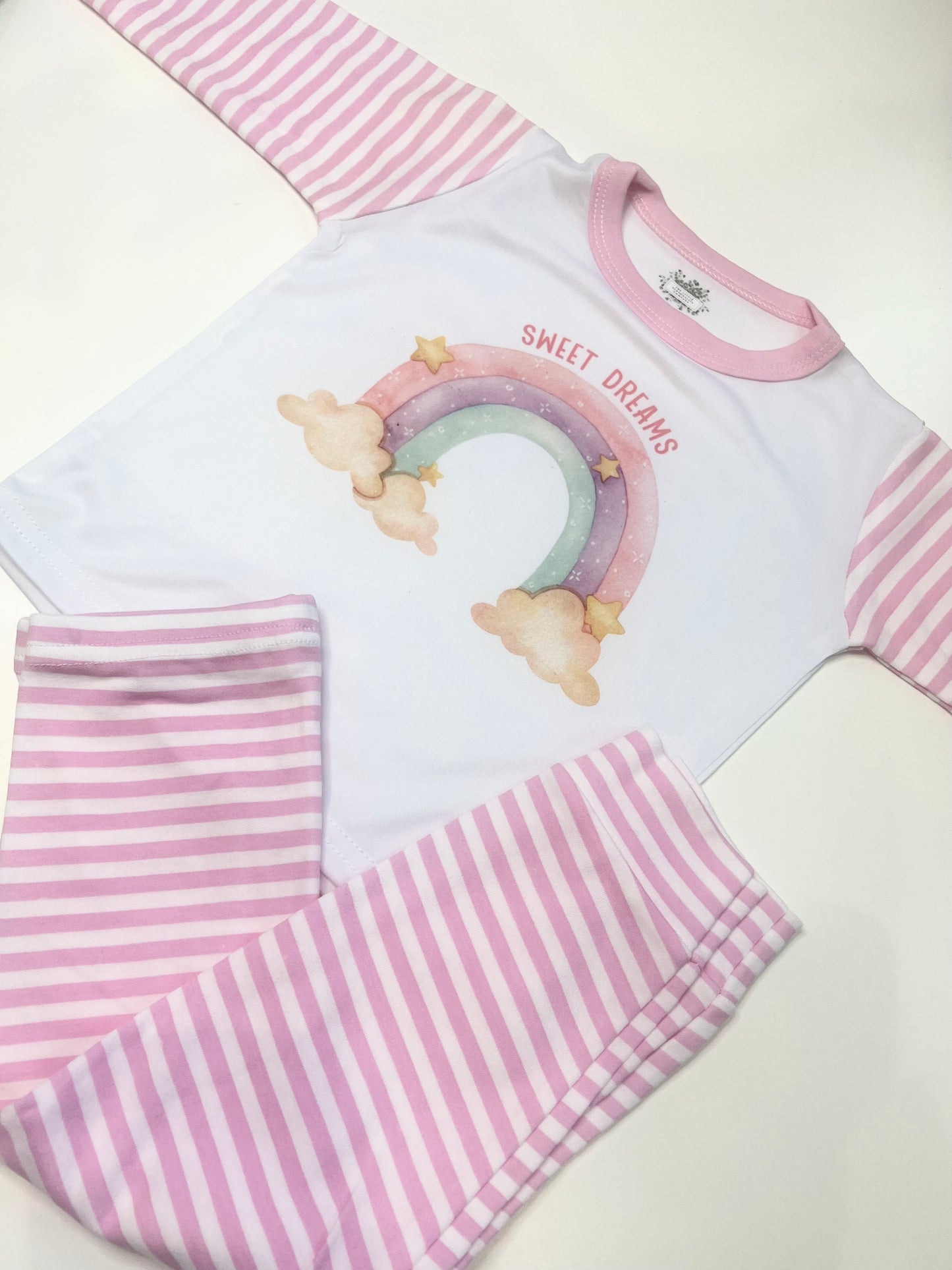 Sweet Dreams Pink Striped Loungewear Set