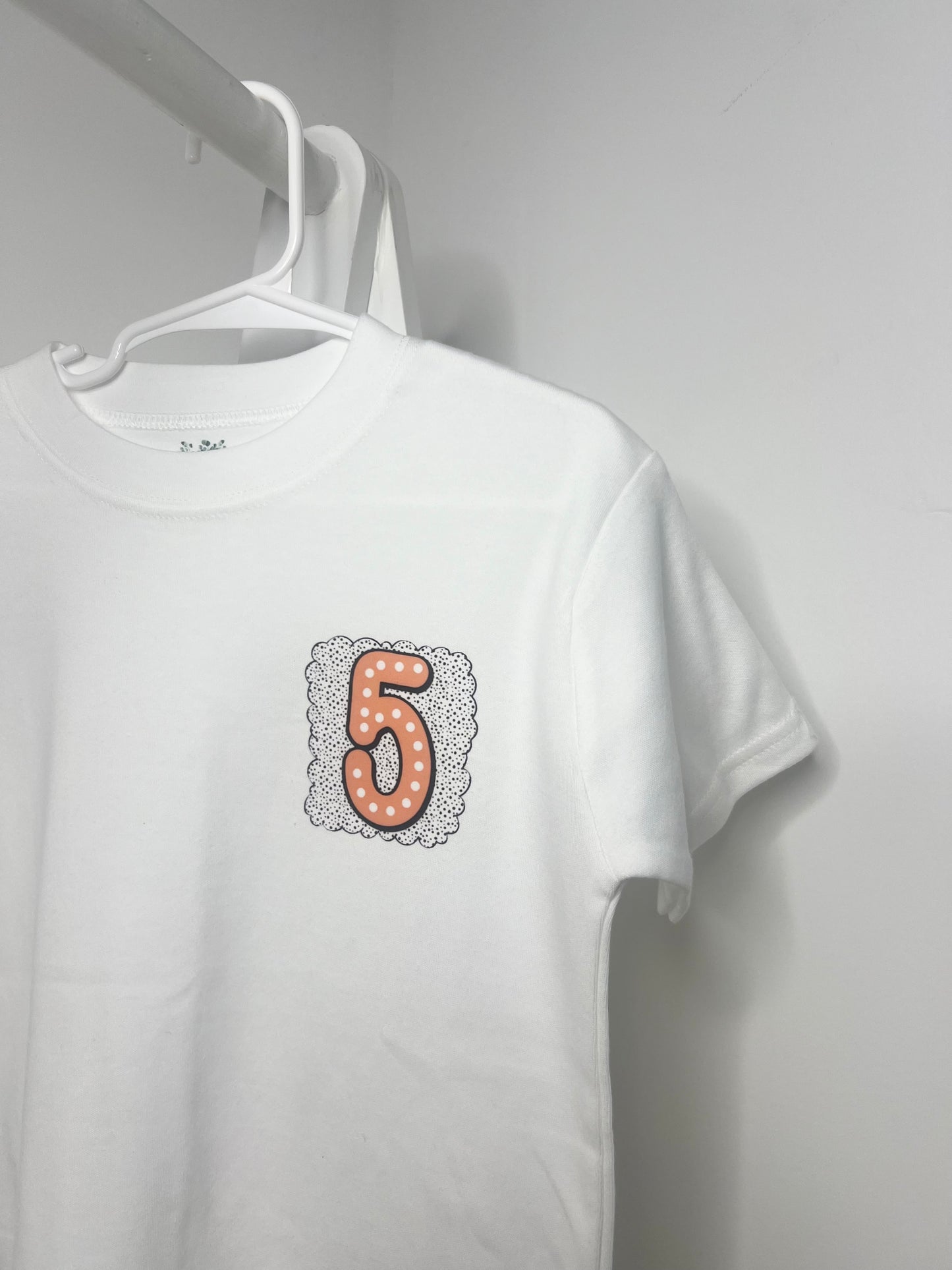 Spotty Number Birthday T-shirts