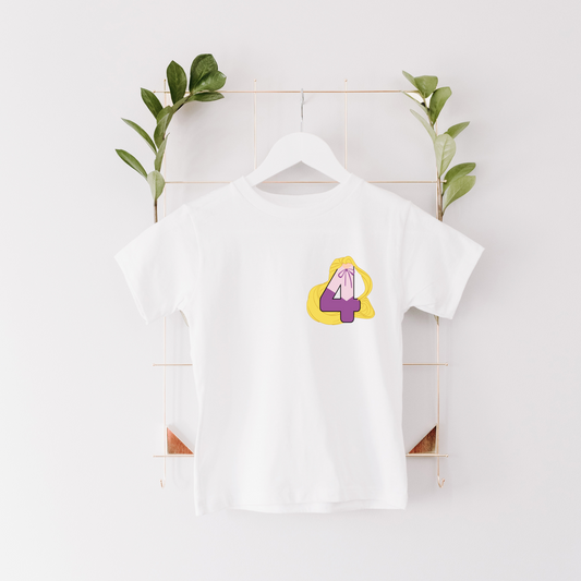 Princess Inspired Rapunzel Number Birthday T-shirt