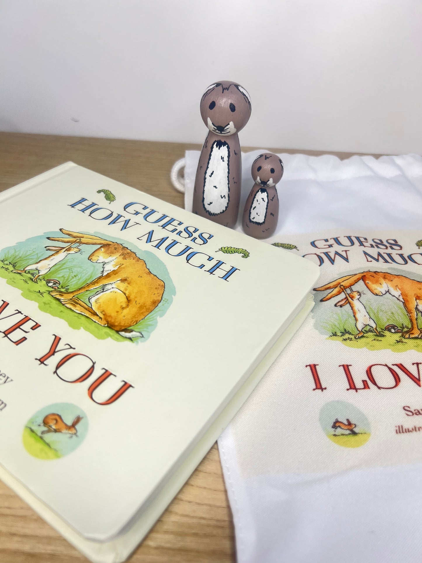 Guess How Much I Love You Story Bag with Pegs
