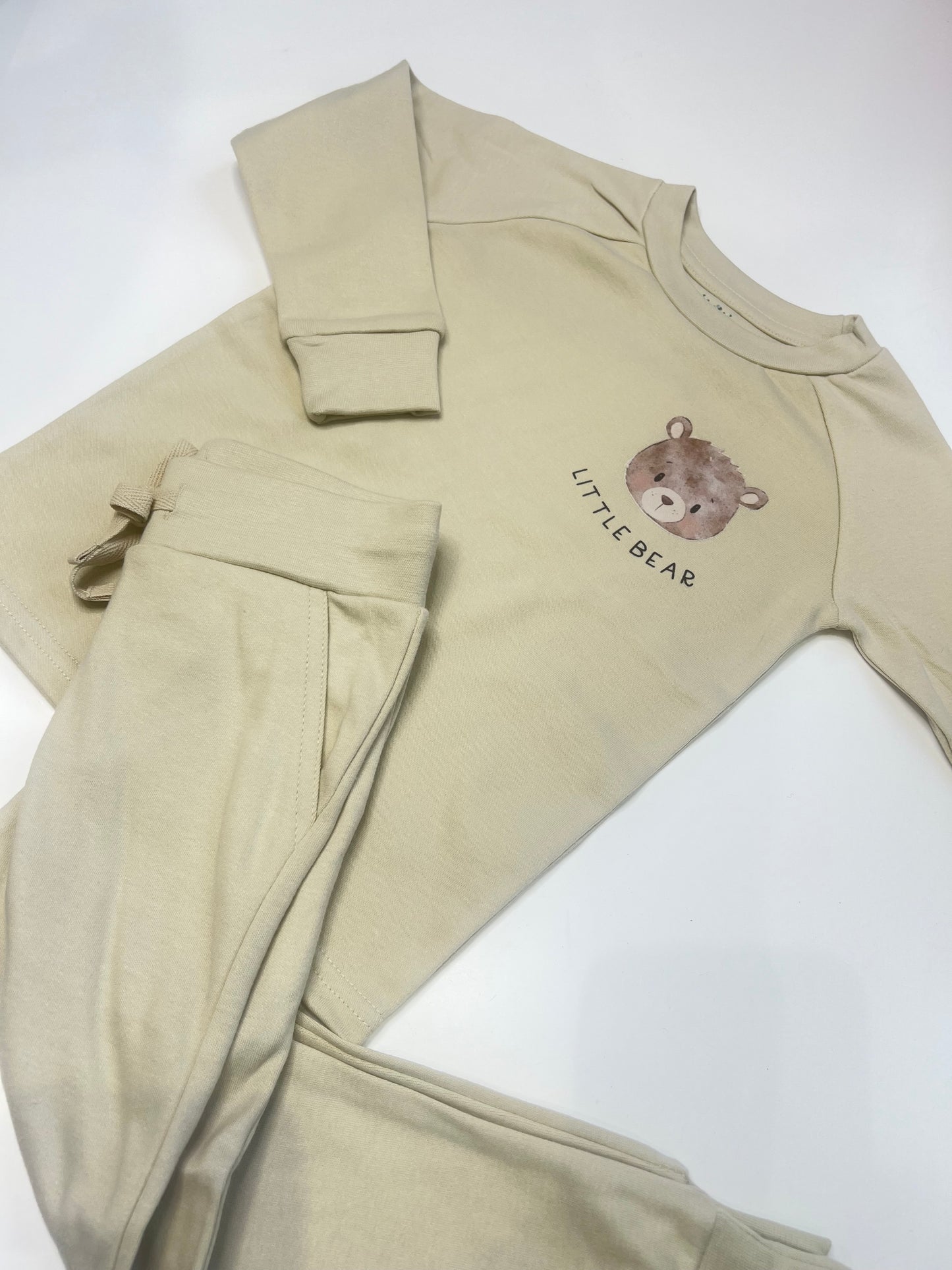 Little Bear Beige Loungewear Set