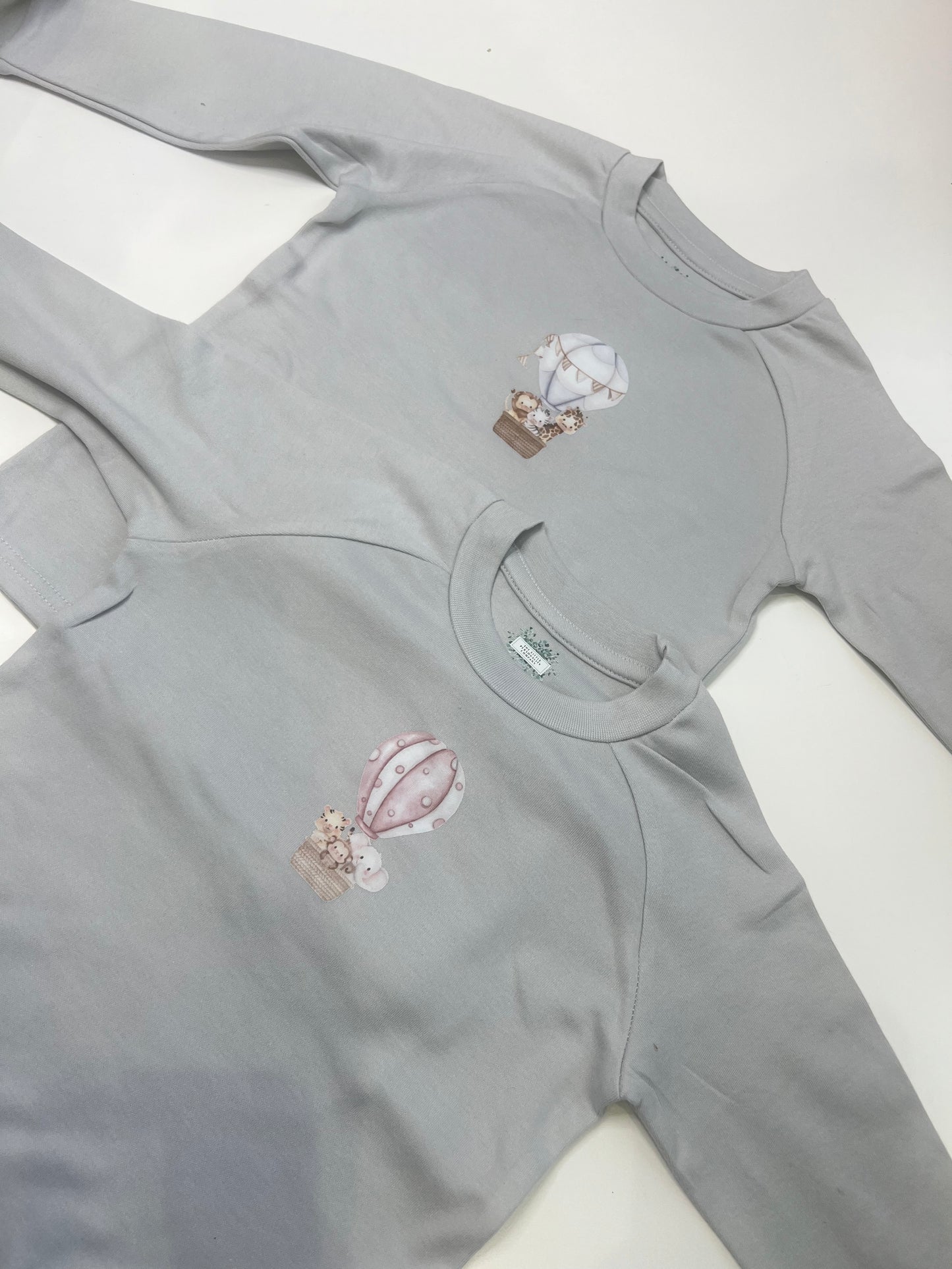 Hot Air Balloon Grey Loungewear Set