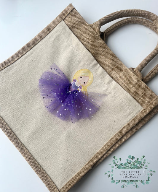 Princess Inspired Midi Jute Bag