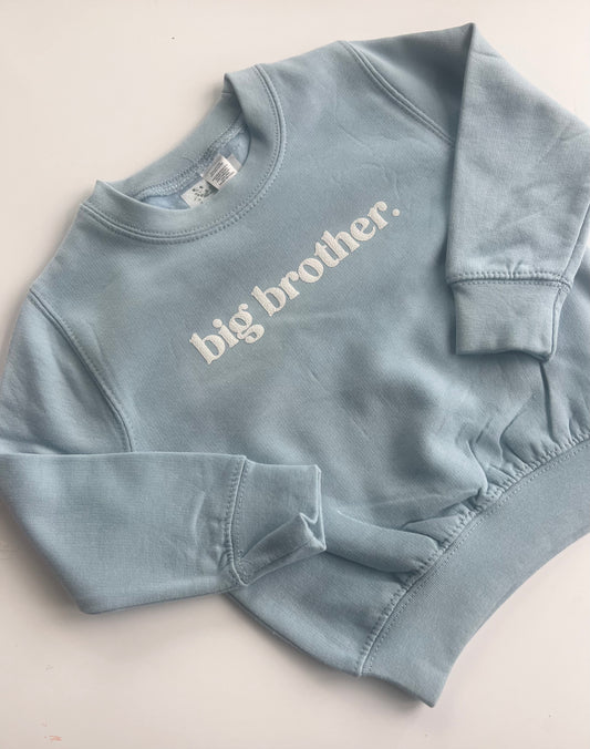 Pastel Blue Big Brother Sweatshirt